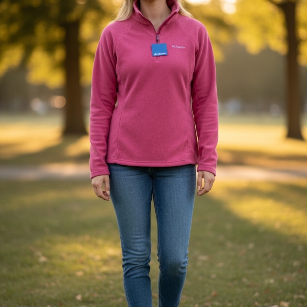 Columbia Women's Vibrant Pink Fleece Pullover